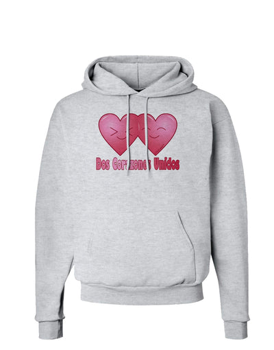 Dos Corazones Unidos Design Hoodie Sweatshirt by TooLoud-Hoodie-TooLoud-AshGray-Small-Davson Sales