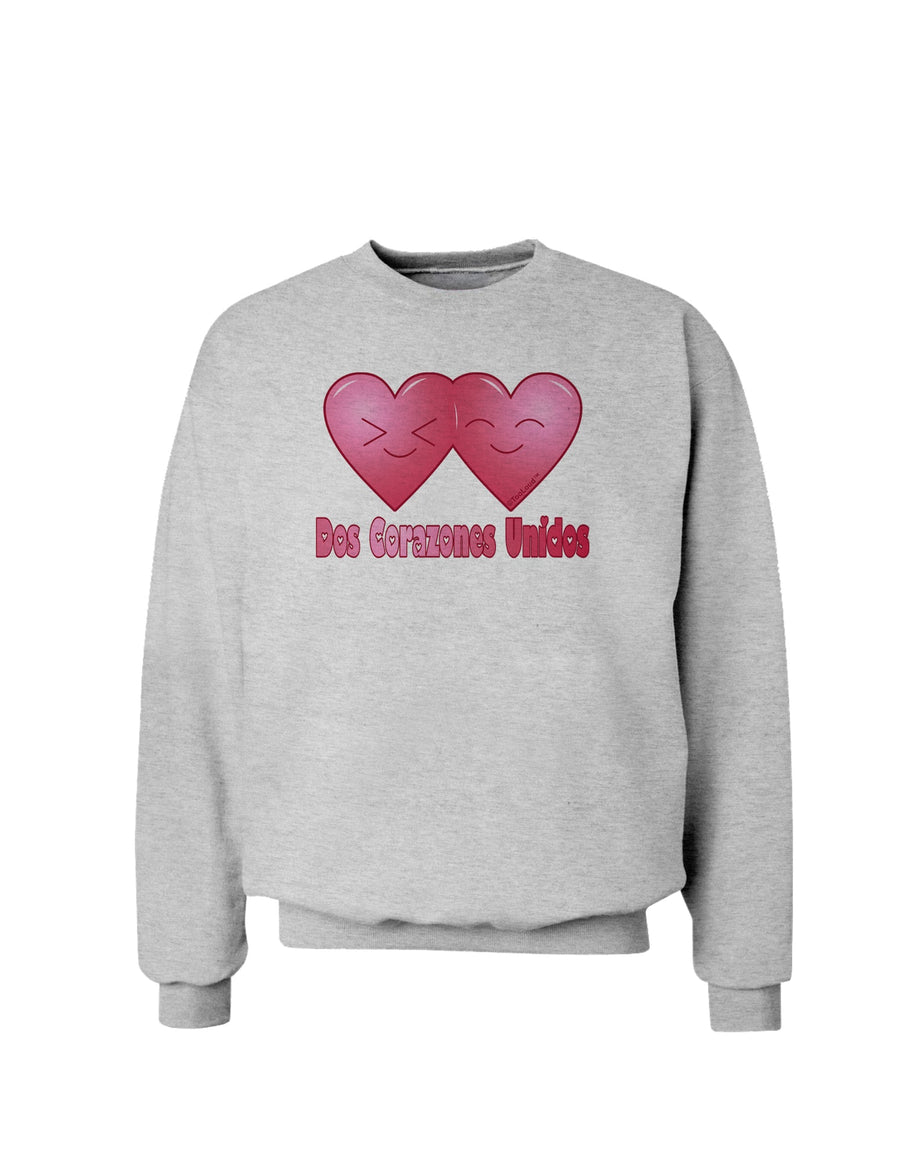 Dos Corazones Unidos Design Sweatshirt by TooLoud-Sweatshirts-TooLoud-White-Small-Davson Sales