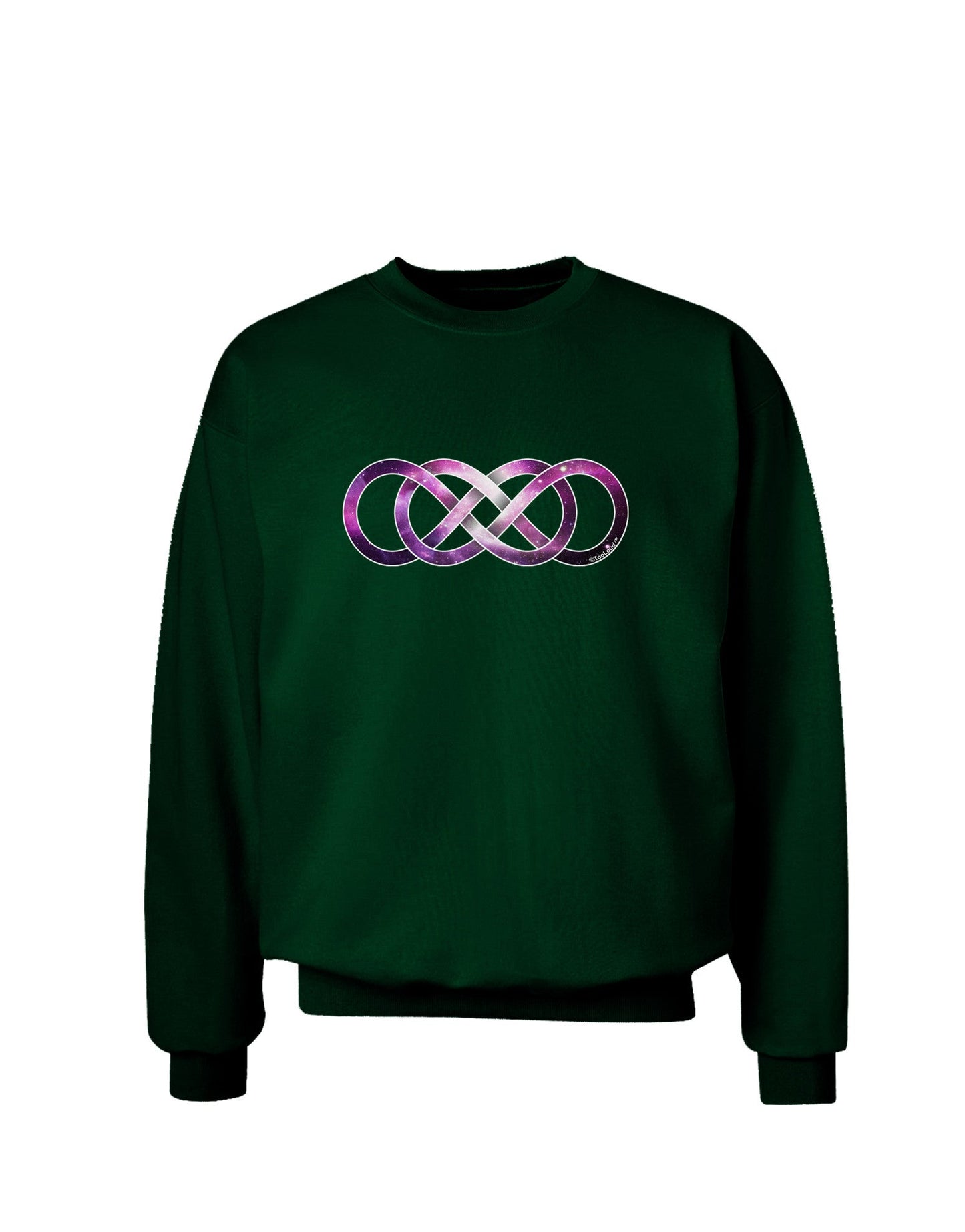 Double Infinity Galaxy Adult Dark Sweatshirt-Sweatshirts-TooLoud-Deep-Forest-Green-Small-Davson Sales