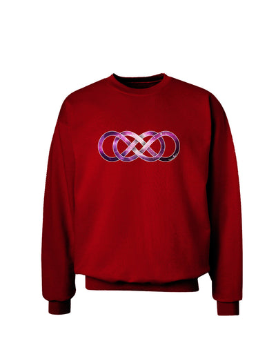 Double Infinity Galaxy Adult Dark Sweatshirt-Sweatshirts-TooLoud-Deep-Red-Small-Davson Sales