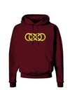 Double Infinity Gold Dark Hoodie Sweatshirt-Hoodie-TooLoud-Maroon-Small-Davson Sales