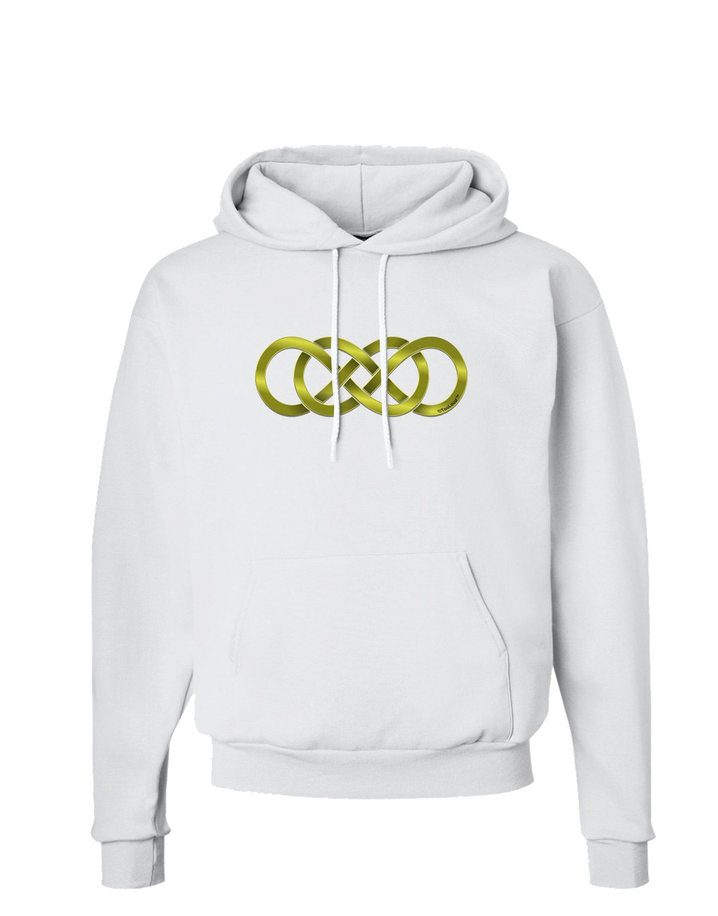 Double Infinity Gold Hoodie Sweatshirt-Hoodie-TooLoud-White-Small-Davson Sales