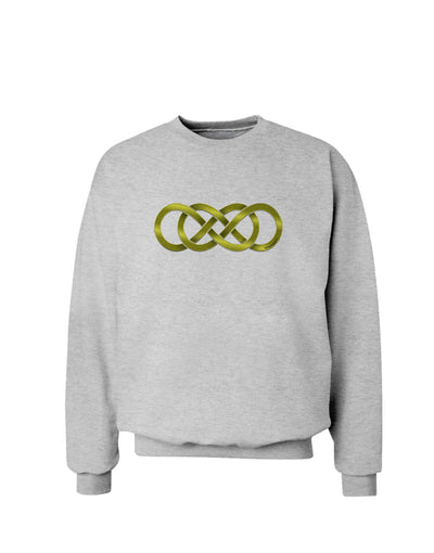 Double Infinity Gold Sweatshirt-Sweatshirts-TooLoud-AshGray-Small-Davson Sales