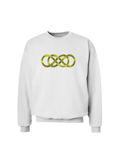 Double Infinity Gold Sweatshirt-Sweatshirts-TooLoud-White-Small-Davson Sales