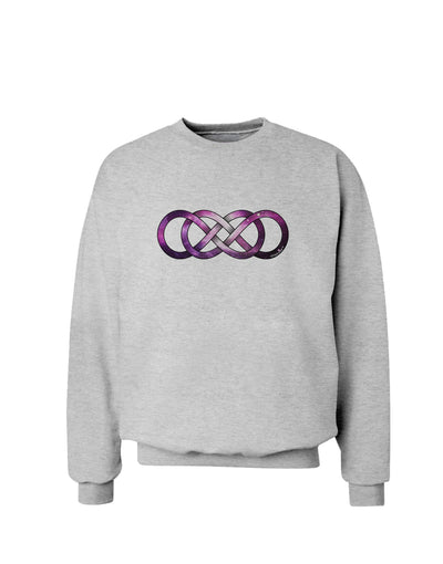 Double Ininifty Galaxy Sweatshirt-Sweatshirts-TooLoud-AshGray-Small-Davson Sales