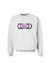 Double Ininifty Galaxy Sweatshirt-Sweatshirts-TooLoud-White-Small-Davson Sales