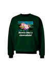 Down Like A Clownfish Adult Dark Sweatshirt-Sweatshirts-TooLoud-Deep-Forest-Green-Small-Davson Sales