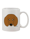 Doxie Dachshund Dog Themed 11 oz Coffee Mug - Expertly Crafted by TooLoud-11 OZ Coffee Mug-TooLoud-White-Davson Sales