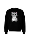 Dr Cat MD - Cute Cat Design Adult Dark Sweatshirt by TooLoud-Sweatshirts-TooLoud-Black-Small-Davson Sales