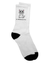 Dr Whiskerson MD - Adult Crew Socks with Cute Cat Design - by TooLoud-Socks-TooLoud-White-Ladies-4-6-Davson Sales