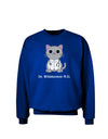 Dr Whiskerson MD - Cute Cat Design Adult Dark Sweatshirt by TooLoud-Sweatshirts-TooLoud-Deep-Royal-Blue-Small-Davson Sales