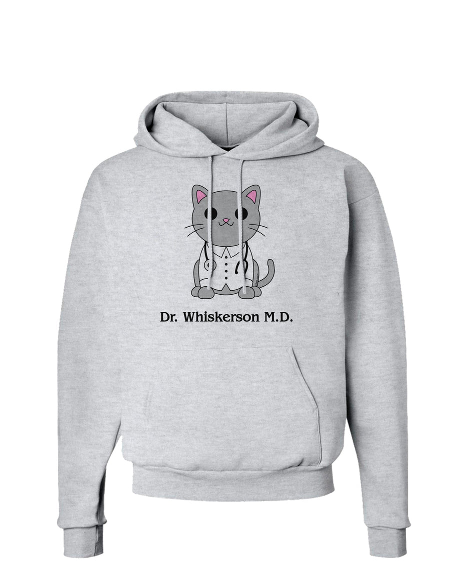 Dr Whiskerson MD - Cute Cat Design Hoodie Sweatshirt by TooLoud-Hoodie-TooLoud-White-Small-Davson Sales