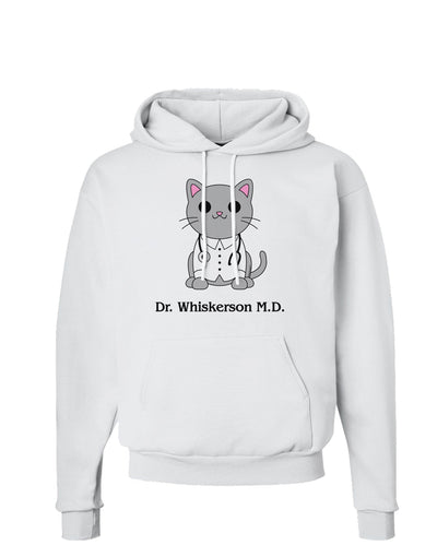 Dr Whiskerson MD - Cute Cat Design Hoodie Sweatshirt by TooLoud-Hoodie-TooLoud-White-Small-Davson Sales