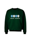 Dreidel Champion Hanukkah Adult Dark Sweatshirt-Sweatshirts-TooLoud-Deep-Forest-Green-Small-Davson Sales