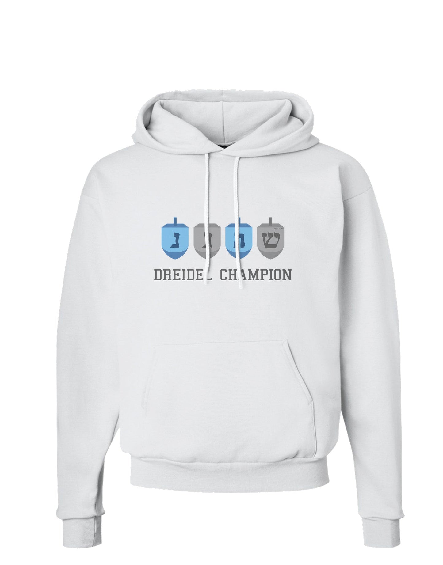 Dreidel Champion Hanukkah Hoodie Sweatshirt-Hoodie-TooLoud-White-Small-Davson Sales