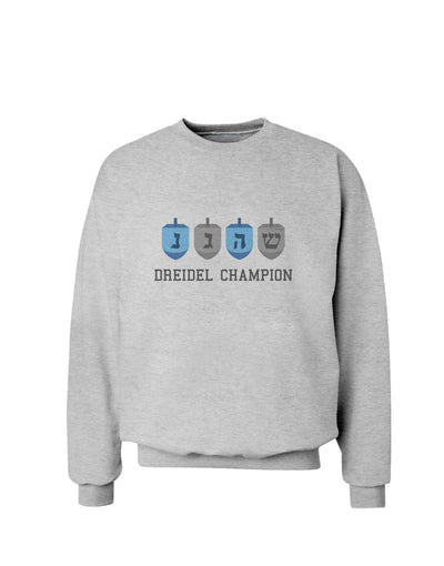 Dreidel Champion Hanukkah Sweatshirt-Sweatshirts-TooLoud-AshGray-Small-Davson Sales
