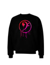 Dripping Bass Symbol Adult Dark Sweatshirt-Sweatshirts-TooLoud-Black-Small-Davson Sales