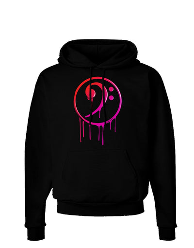 Dripping Bass Symbol Dark Hoodie Sweatshirt-Hoodie-TooLoud-Black-Small-Davson Sales