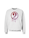 Dripping Bass Symbol Sweatshirt-Sweatshirts-TooLoud-White-Small-Davson Sales