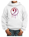 Dripping Bass Symbol Youth Hoodie Pullover Sweatshirt-Youth Hoodie-TooLoud-White-XS-Davson Sales