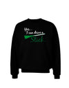 Drive Stick Green Adult Dark Sweatshirt-Sweatshirts-TooLoud-Black-Small-Davson Sales