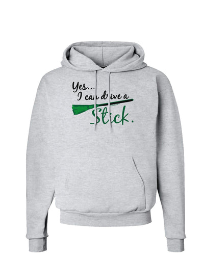 Drive Stick Green Hoodie Sweatshirt-Hoodie-TooLoud-AshGray-Small-Davson Sales