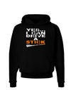 Drive Stick Orange Dark Hoodie Sweatshirt-Hoodie-TooLoud-Black-Small-Davson Sales