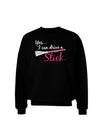 Drive Stick Pink Adult Dark Sweatshirt-Sweatshirts-TooLoud-Black-Small-Davson Sales