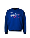 Drive Stick Pink Adult Dark Sweatshirt-Sweatshirts-TooLoud-Deep-Royal-Blue-Small-Davson Sales