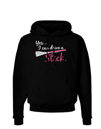 Drive Stick Pink Dark Hoodie Sweatshirt-Hoodie-TooLoud-Black-Small-Davson Sales