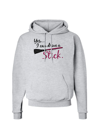 Drive Stick Pink Hoodie Sweatshirt-Hoodie-TooLoud-AshGray-Small-Davson Sales