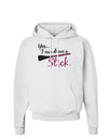 Drive Stick Pink Hoodie Sweatshirt-Hoodie-TooLoud-White-Small-Davson Sales