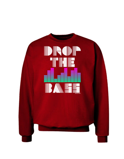 Drop the Bass Adult Dark Sweatshirt-Sweatshirts-TooLoud-Deep-Red-Small-Davson Sales