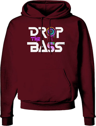 Drop The Bass - Drips Speaker Dark Hoodie Sweatshirt-Hoodie-TooLoud-Maroon-Small-Davson Sales