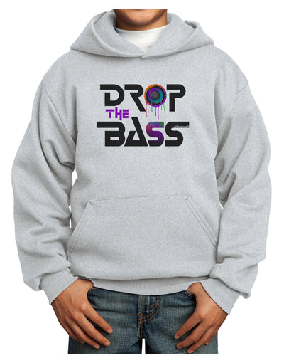 Drop The Bass - Drips Speaker Youth Hoodie Pullover Sweatshirt-Youth Hoodie-TooLoud-Ash-XS-Davson Sales