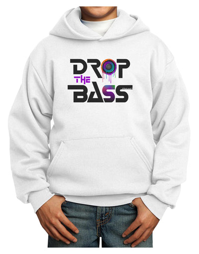 Drop The Bass - Drips Speaker Youth Hoodie Pullover Sweatshirt-Youth Hoodie-TooLoud-White-XS-Davson Sales