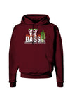 Drop The Bass Fish Dark Hoodie Sweatshirt-Hoodie-TooLoud-Maroon-Small-Davson Sales