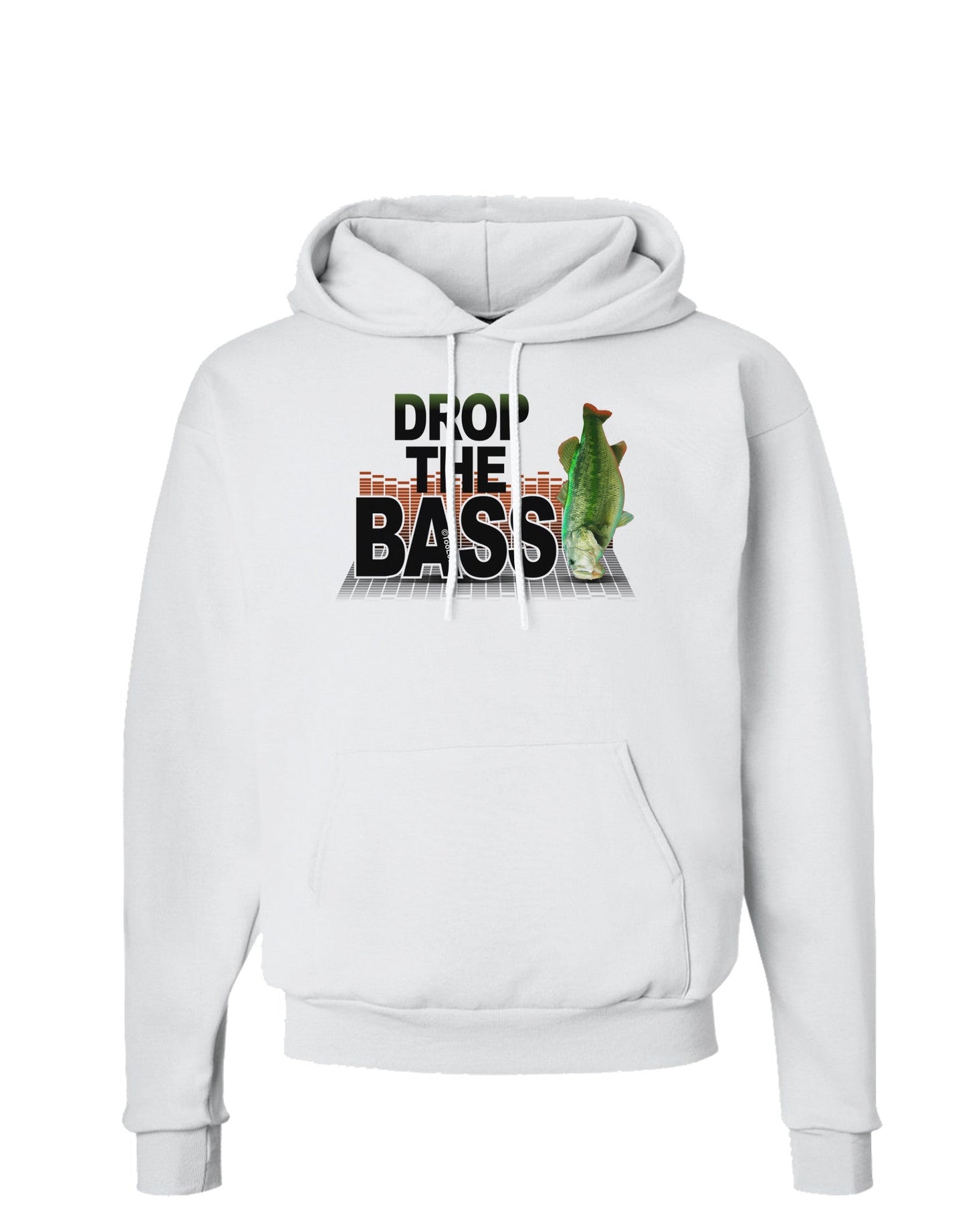 Drop The Bass Fish Hoodie Sweatshirt-Hoodie-TooLoud-White-Small-Davson Sales