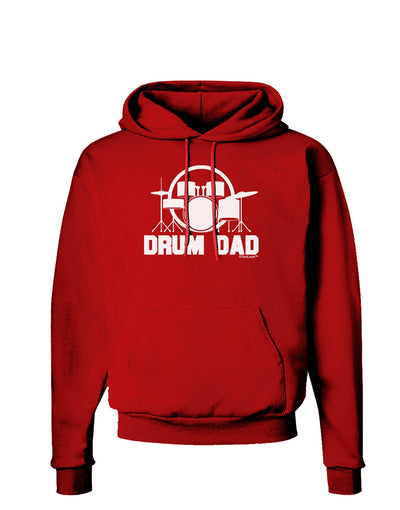 Drum Dad Dark Hoodie Sweatshirt by TooLoud-Hoodie-TooLoud-Red-Small-Davson Sales