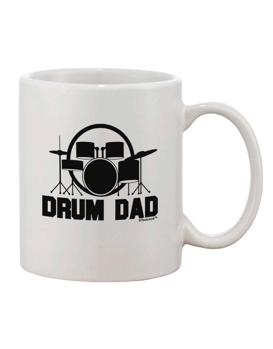 Drum Enthusiast's Delight - Exquisite 11 oz Coffee Mug by TooLoud-11 OZ Coffee Mug-TooLoud-White-Davson Sales