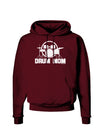 Drum Mom - Mother's Day Design Dark Hoodie Sweatshirt-Hoodie-TooLoud-Maroon-Small-Davson Sales