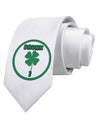 Drunk 1 Funny Printed White Necktie by TooLoud