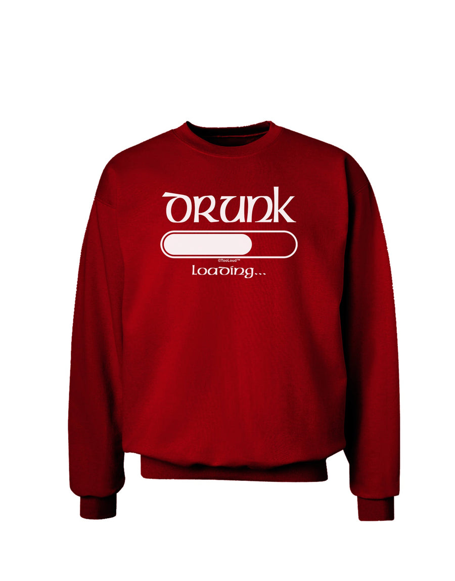 Drunk Loading Bar Adult Dark Sweatshirt by TooLoud-Sweatshirts-TooLoud-Black-Small-Davson Sales