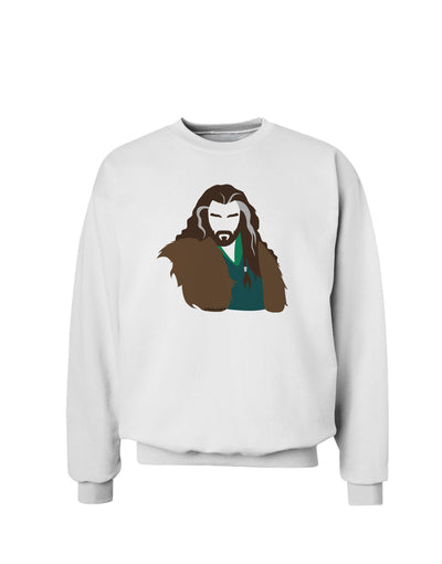 Dwarf King Sweatshirt-Sweatshirts-TooLoud-White-Small-Davson Sales