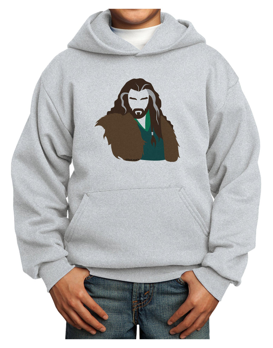 Dwarf King Youth Hoodie Pullover Sweatshirt-Youth Hoodie-TooLoud-White-XS-Davson Sales