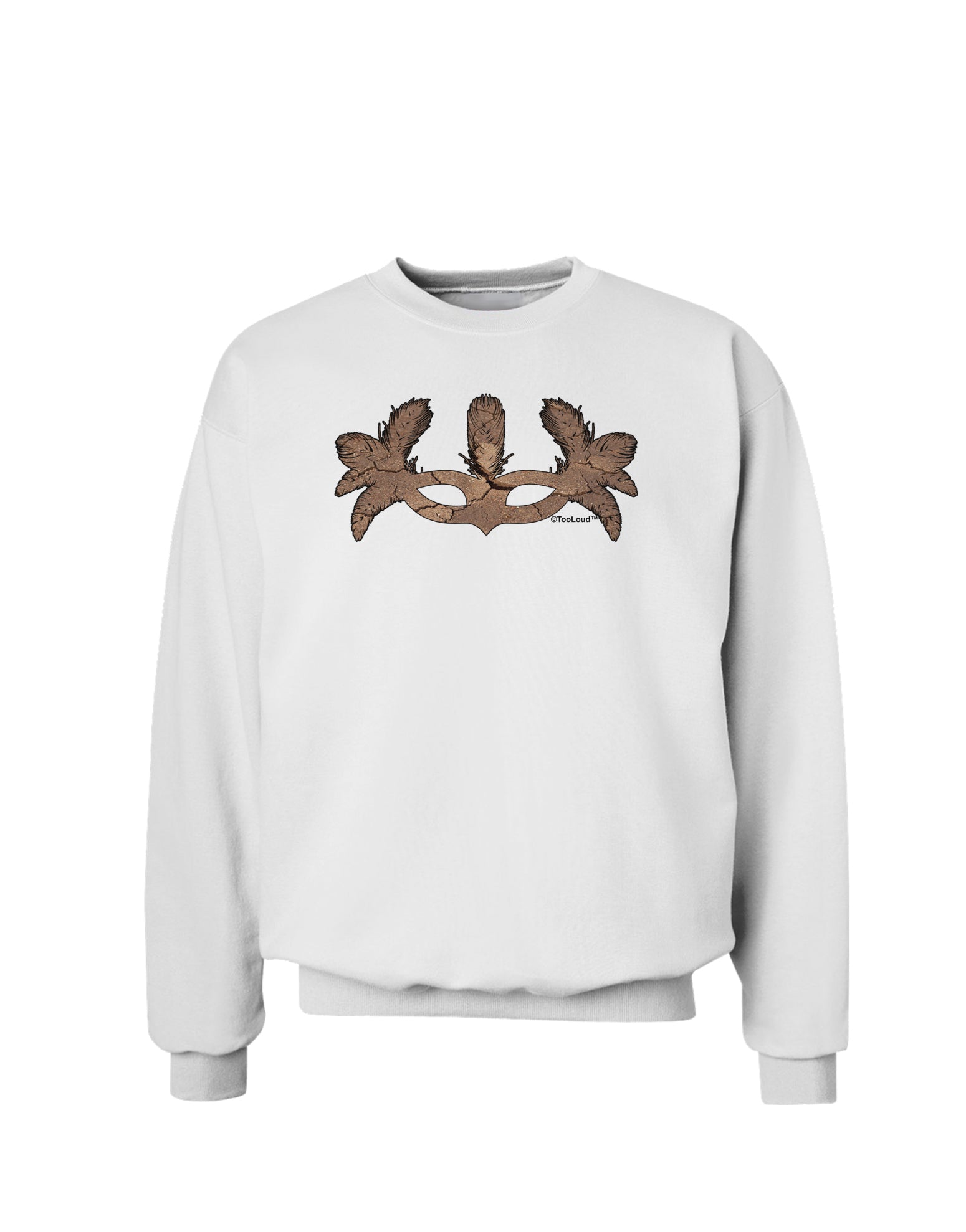 Earth Masquerade Mask Sweatshirt by TooLoud-Sweatshirts-TooLoud-White-Small-Davson Sales