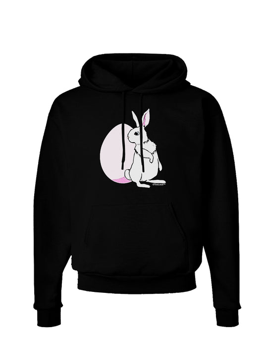 Easter Bunny and Egg Design Dark Hoodie Sweatshirt by TooLoud-Hoodie-TooLoud-Black-Small-Davson Sales