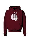 Easter Bunny and Egg Design Dark Hoodie Sweatshirt by TooLoud-Hoodie-TooLoud-Maroon-Small-Davson Sales