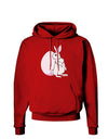 Easter Bunny and Egg Design Dark Hoodie Sweatshirt by TooLoud-Hoodie-TooLoud-Red-Small-Davson Sales