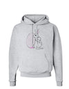 Easter Bunny and Egg Design Hoodie Sweatshirt by TooLoud-Hoodie-TooLoud-AshGray-Small-Davson Sales